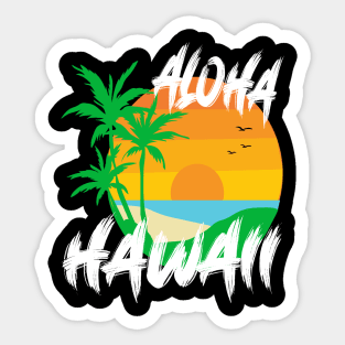 Aloha Hawaii and Family Hawaii Sticker